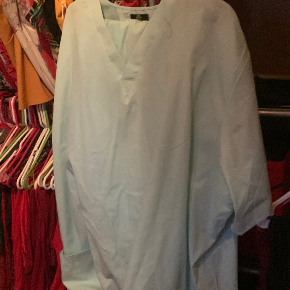 Natural uniforms size 5x scrub set soft blue